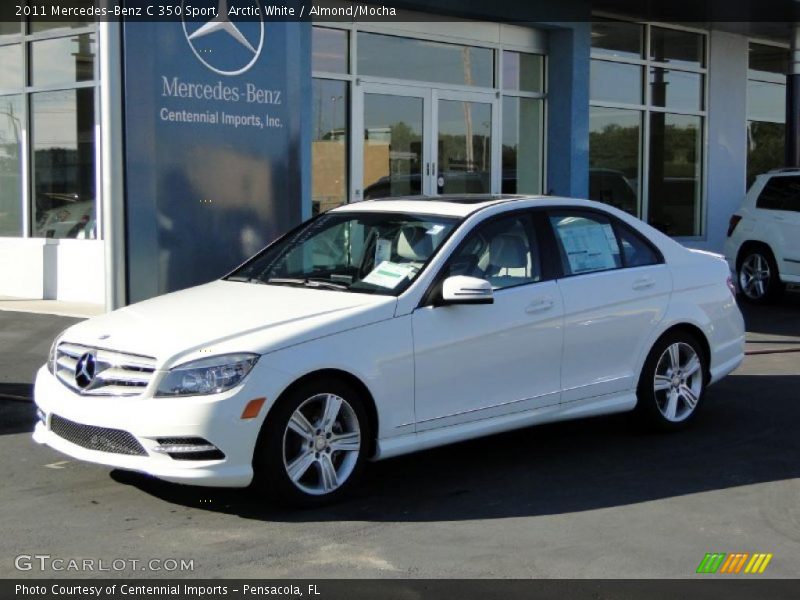 Arctic White / Almond/Mocha 2011 Mercedes-Benz C 350 Sport