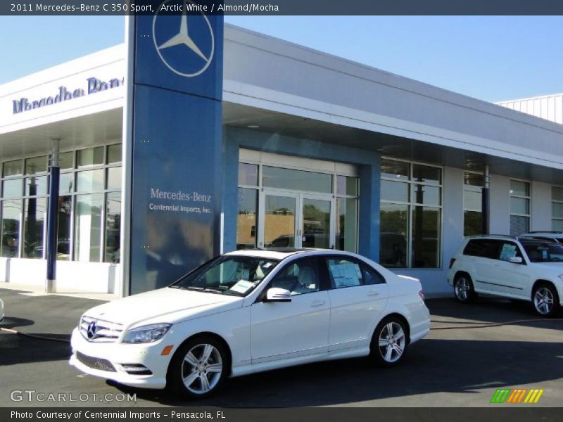 Arctic White / Almond/Mocha 2011 Mercedes-Benz C 350 Sport