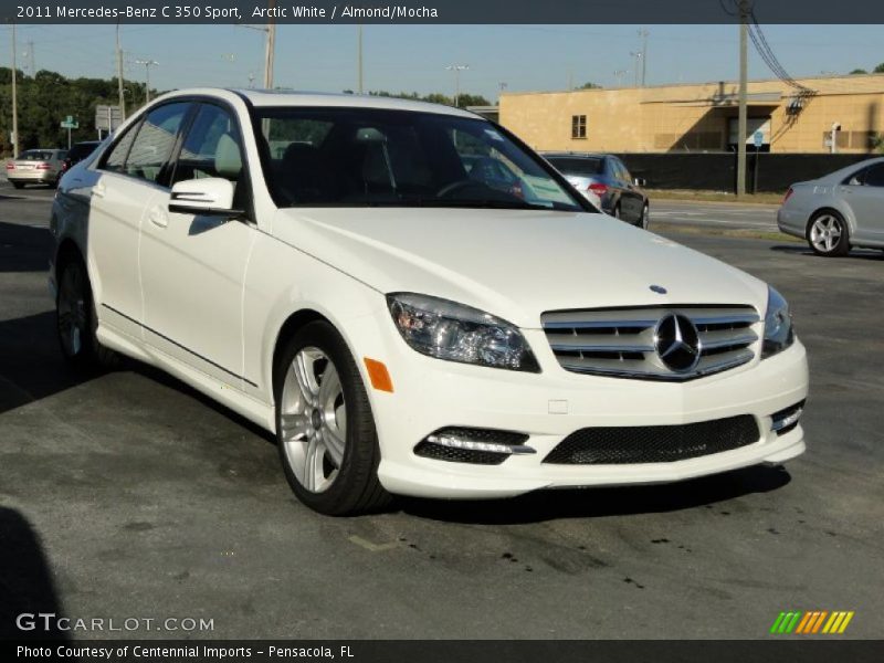 Arctic White / Almond/Mocha 2011 Mercedes-Benz C 350 Sport