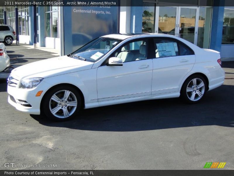 Arctic White / Almond/Mocha 2011 Mercedes-Benz C 350 Sport