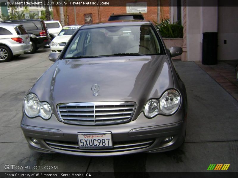 Pewter Metallic / Stone 2007 Mercedes-Benz C 280 Luxury