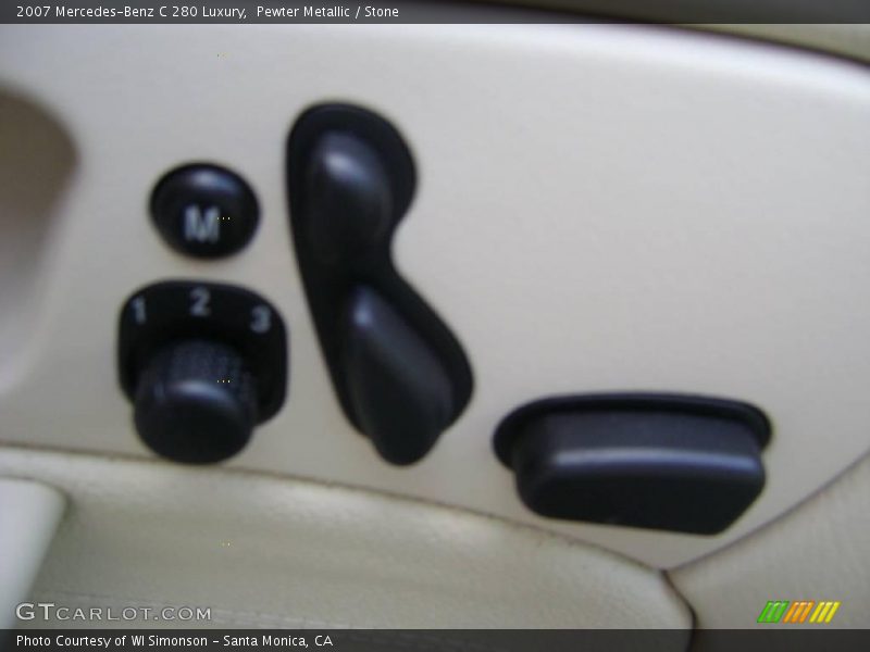 Pewter Metallic / Stone 2007 Mercedes-Benz C 280 Luxury