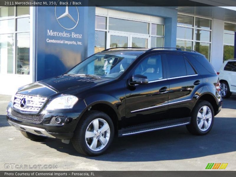 Black / Black 2011 Mercedes-Benz ML 350