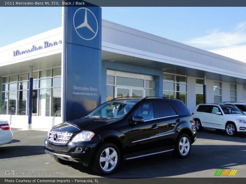 Black / Black 2011 Mercedes-Benz ML 350
