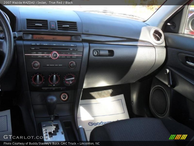 True Red / Black 2007 Mazda MAZDA3 i Sedan
