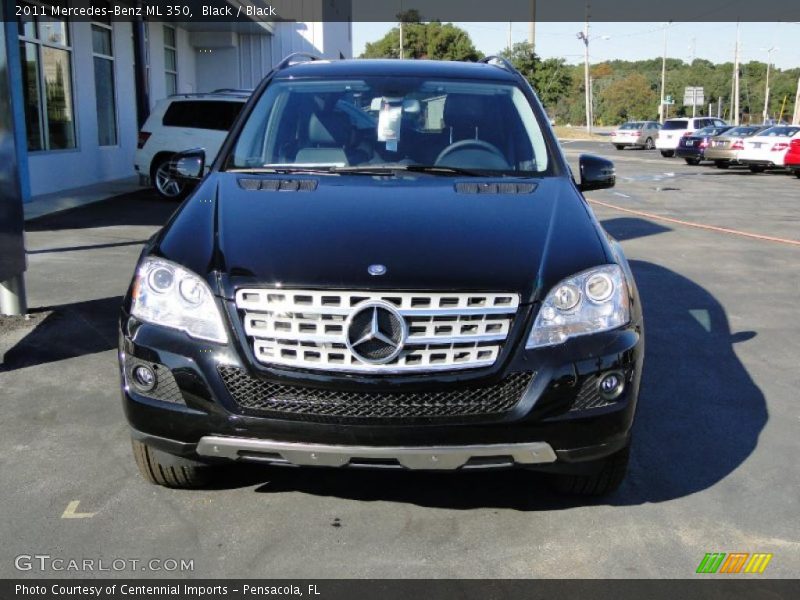 Black / Black 2011 Mercedes-Benz ML 350