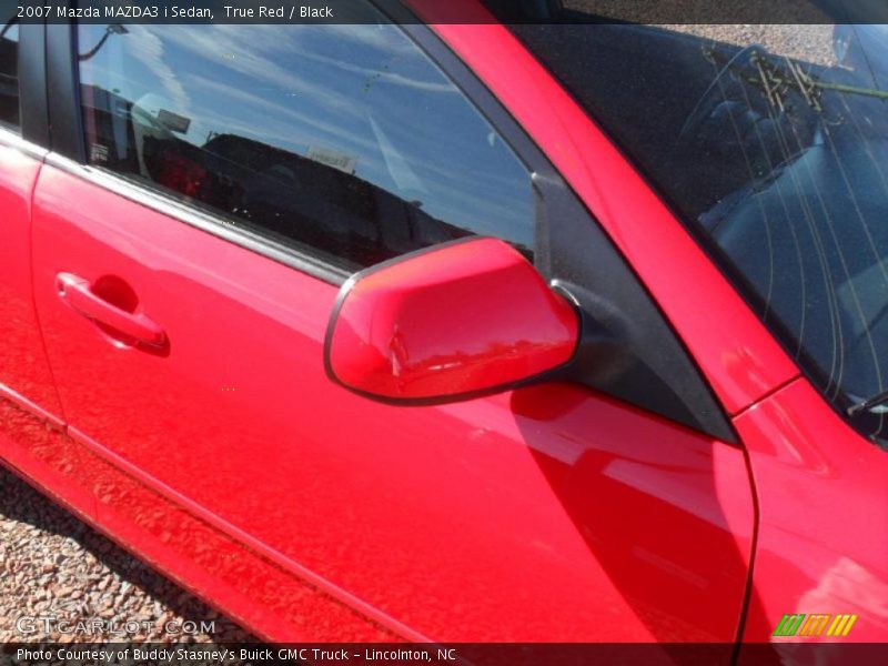 True Red / Black 2007 Mazda MAZDA3 i Sedan