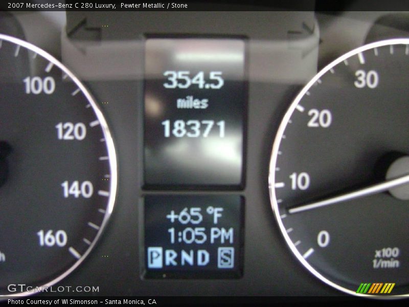 Pewter Metallic / Stone 2007 Mercedes-Benz C 280 Luxury