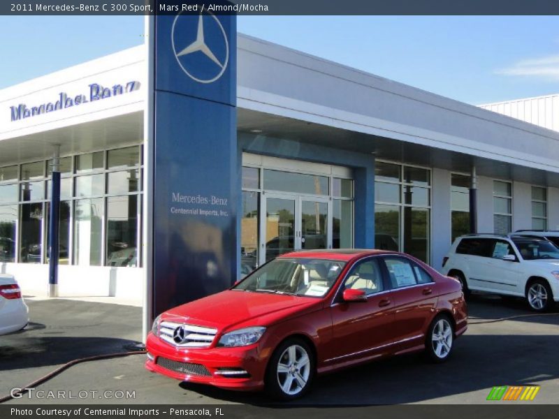 Mars Red / Almond/Mocha 2011 Mercedes-Benz C 300 Sport