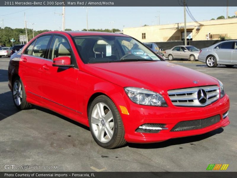 Mars Red / Almond/Mocha 2011 Mercedes-Benz C 300 Sport