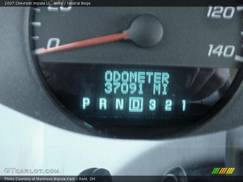 White / Neutral Beige 2007 Chevrolet Impala LS