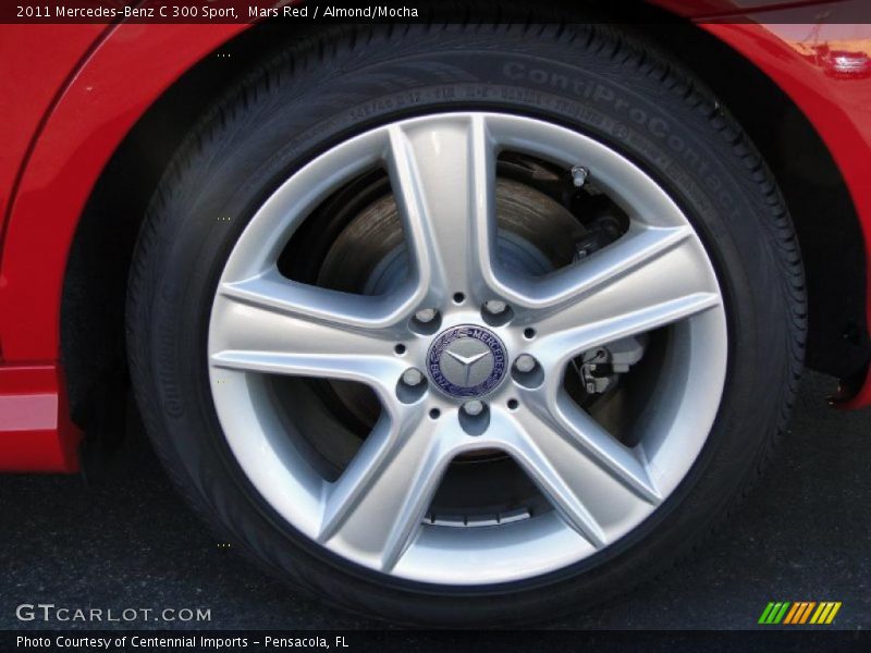 Mars Red / Almond/Mocha 2011 Mercedes-Benz C 300 Sport