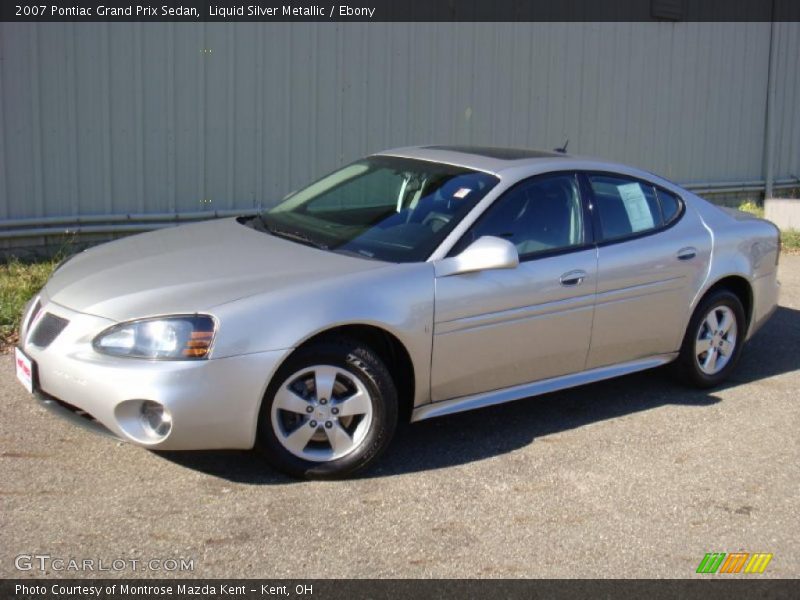 Liquid Silver Metallic / Ebony 2007 Pontiac Grand Prix Sedan