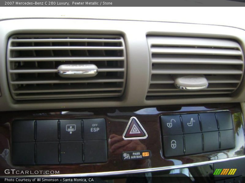 Pewter Metallic / Stone 2007 Mercedes-Benz C 280 Luxury