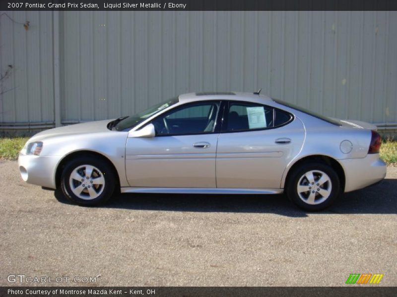 Liquid Silver Metallic / Ebony 2007 Pontiac Grand Prix Sedan