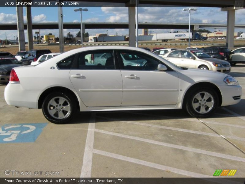 White / Ebony 2009 Chevrolet Impala LT