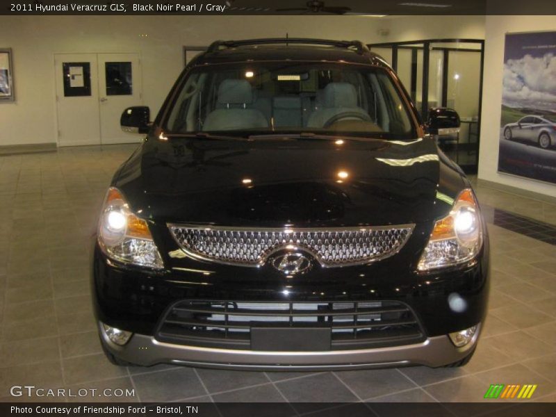 Black Noir Pearl / Gray 2011 Hyundai Veracruz GLS