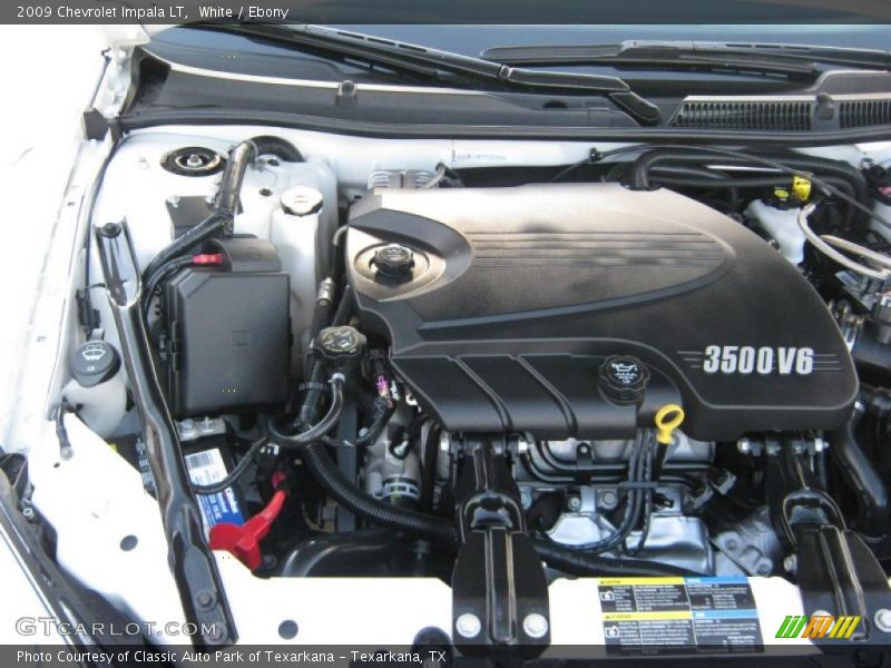 White / Ebony 2009 Chevrolet Impala LT