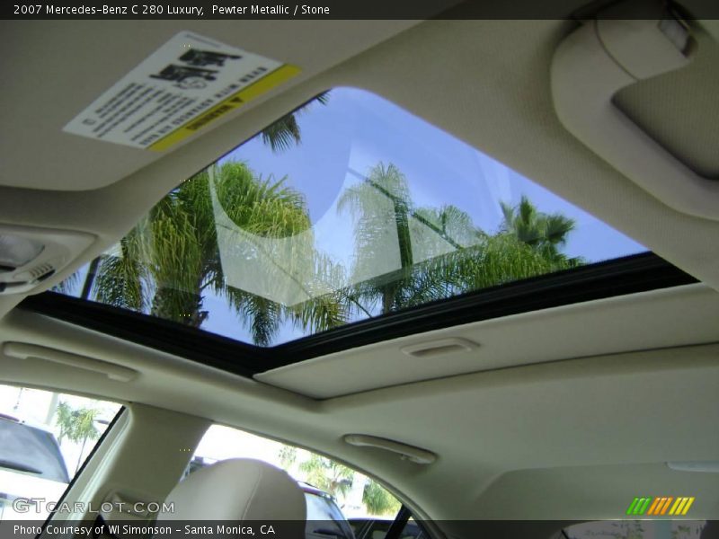 Pewter Metallic / Stone 2007 Mercedes-Benz C 280 Luxury