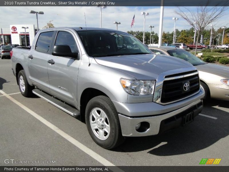 Silver Sky Metallic / Graphite Gray 2010 Toyota Tundra CrewMax