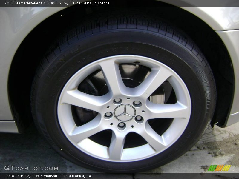 Pewter Metallic / Stone 2007 Mercedes-Benz C 280 Luxury