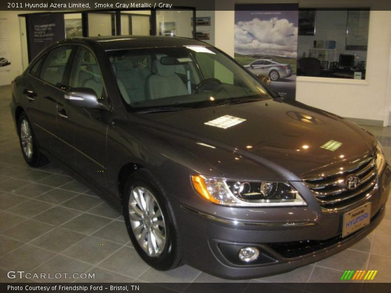 Smoke Gray Metallic / Gray 2011 Hyundai Azera Limited