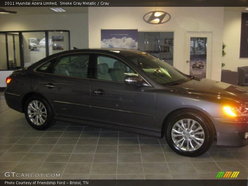 Smoke Gray Metallic / Gray 2011 Hyundai Azera Limited