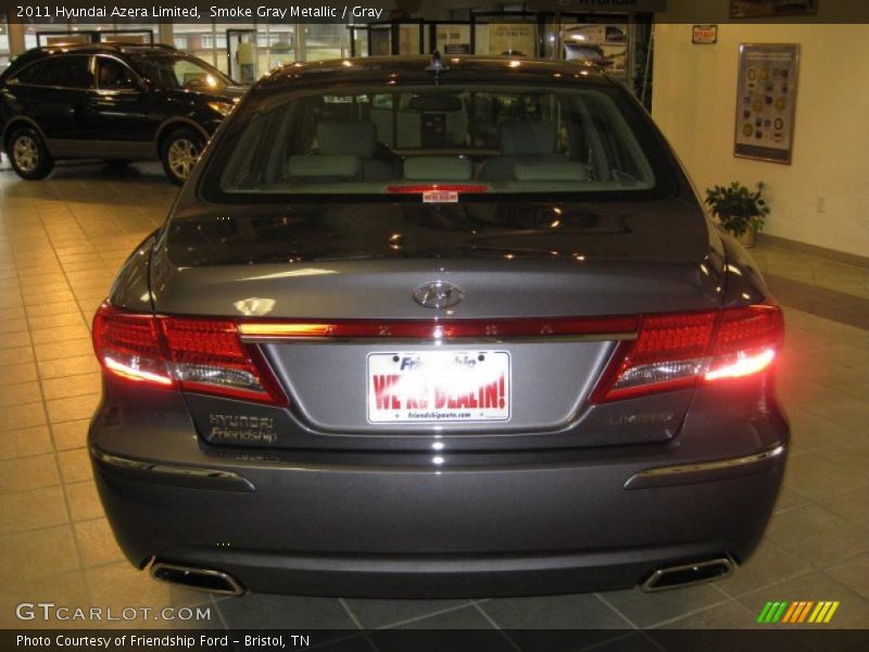 Smoke Gray Metallic / Gray 2011 Hyundai Azera Limited