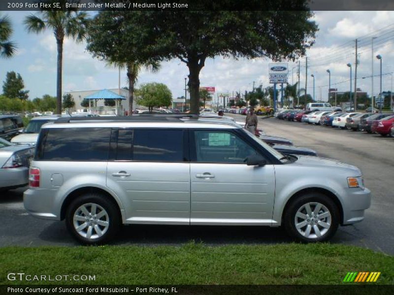 Brilliant Silver Metallic / Medium Light Stone 2009 Ford Flex SE