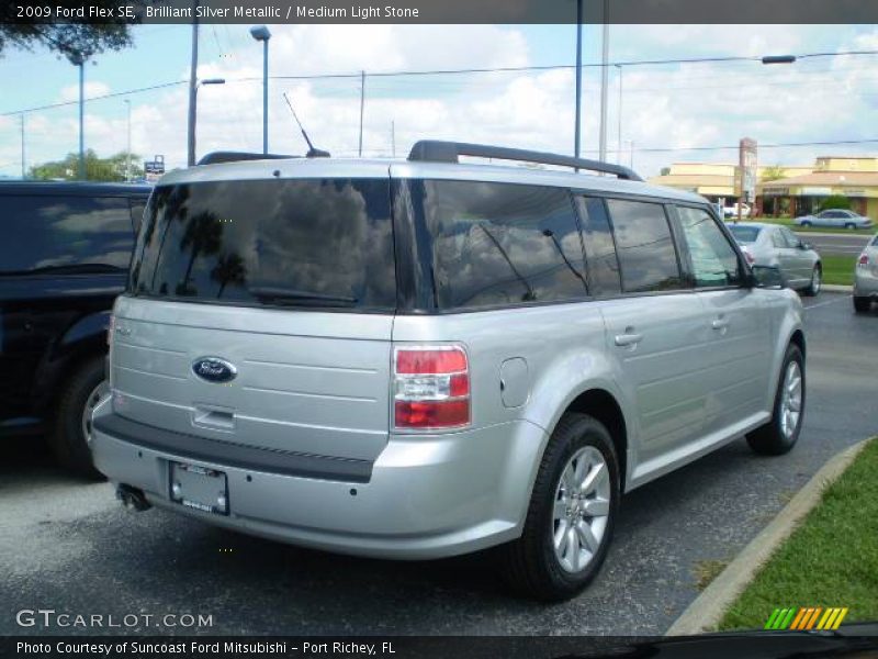 Brilliant Silver Metallic / Medium Light Stone 2009 Ford Flex SE