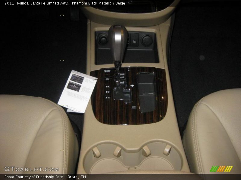 2011 Santa Fe Limited AWD 6 Speed Shiftronic Automatic Shifter