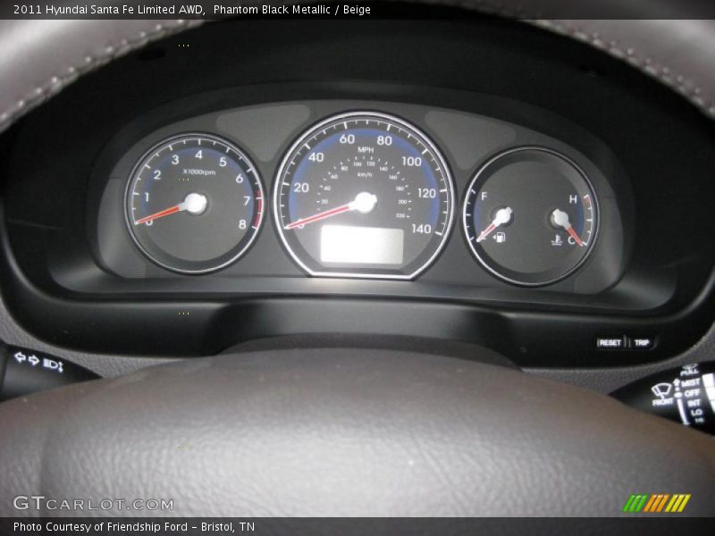  2011 Santa Fe Limited AWD Limited AWD Gauges