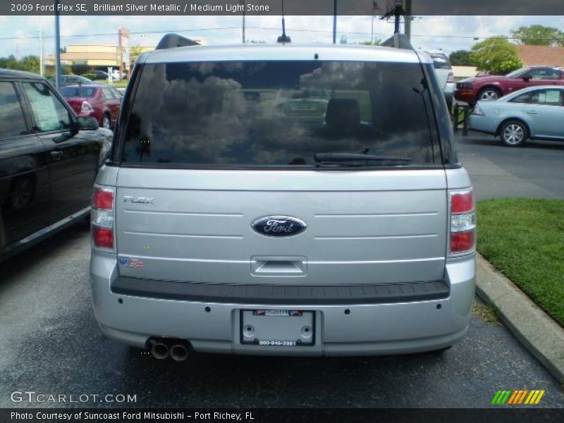 Brilliant Silver Metallic / Medium Light Stone 2009 Ford Flex SE