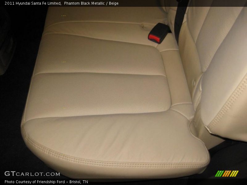 Phantom Black Metallic / Beige 2011 Hyundai Santa Fe Limited