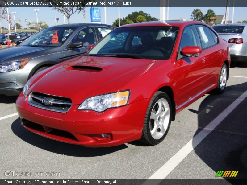 Garnet Red Pearl / Taupe 2006 Subaru Legacy 2.5 GT Limited Sedan