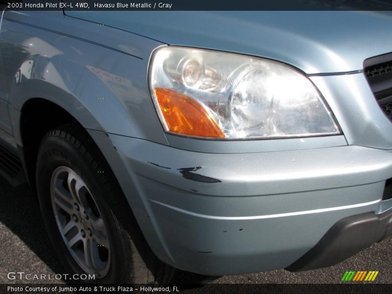 Havasu Blue Metallic / Gray 2003 Honda Pilot EX-L 4WD