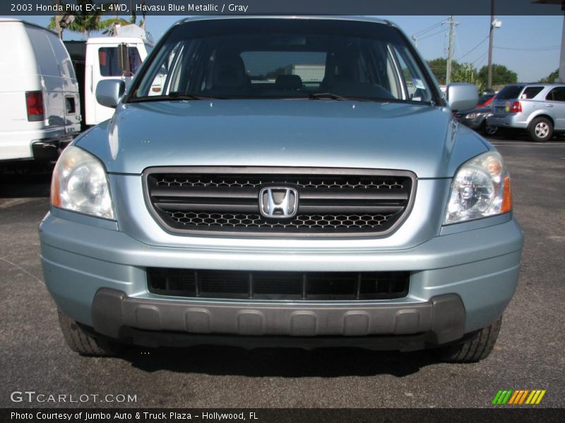 Havasu Blue Metallic / Gray 2003 Honda Pilot EX-L 4WD