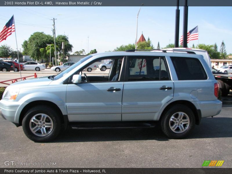 Havasu Blue Metallic / Gray 2003 Honda Pilot EX-L 4WD