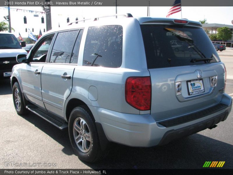Havasu Blue Metallic / Gray 2003 Honda Pilot EX-L 4WD