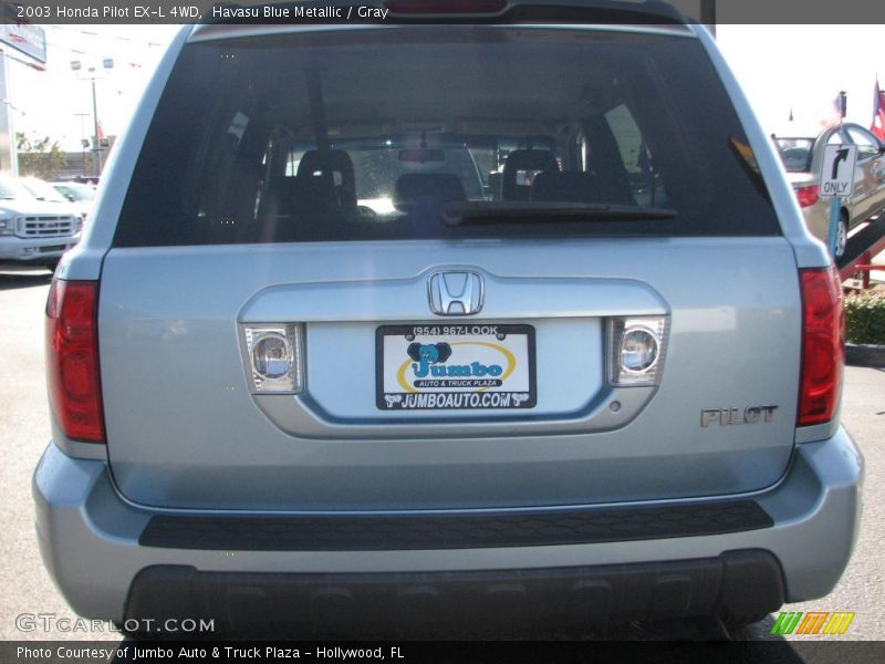 Havasu Blue Metallic / Gray 2003 Honda Pilot EX-L 4WD