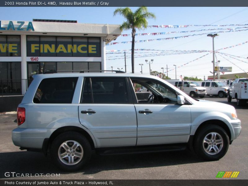 Havasu Blue Metallic / Gray 2003 Honda Pilot EX-L 4WD