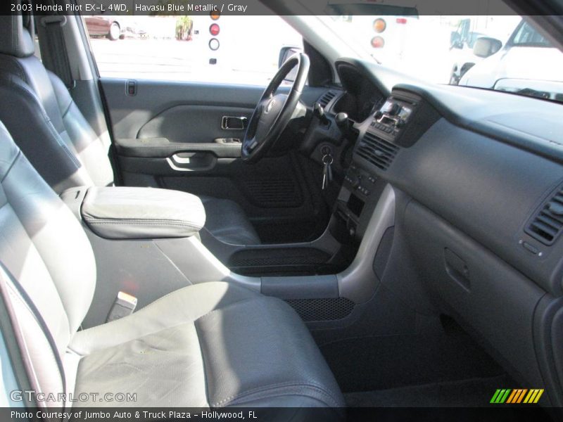 Havasu Blue Metallic / Gray 2003 Honda Pilot EX-L 4WD