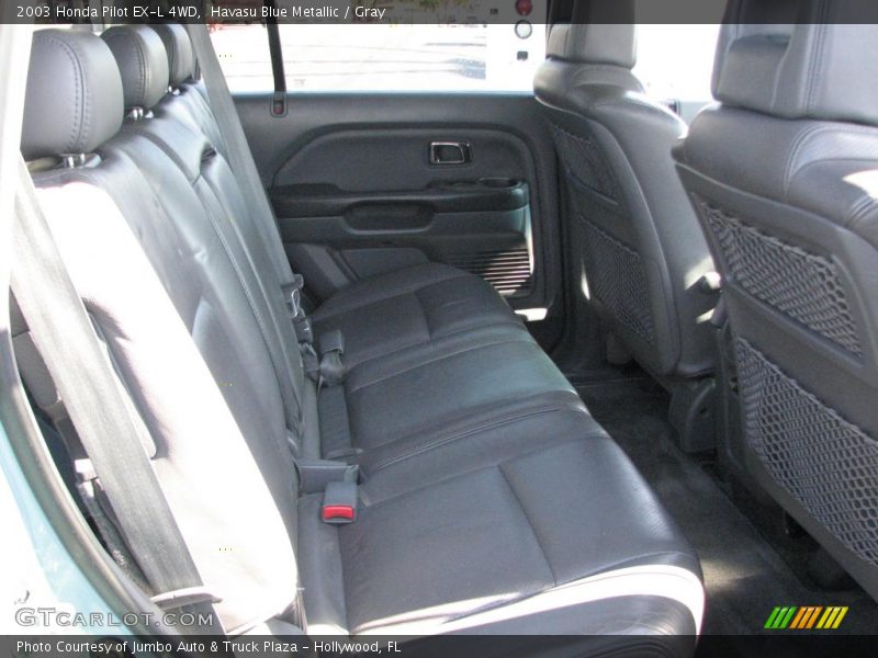 Havasu Blue Metallic / Gray 2003 Honda Pilot EX-L 4WD