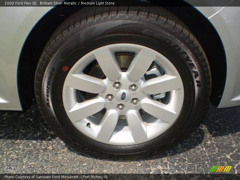 Brilliant Silver Metallic / Medium Light Stone 2009 Ford Flex SE