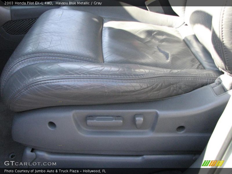 Havasu Blue Metallic / Gray 2003 Honda Pilot EX-L 4WD