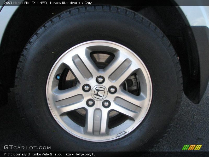 Havasu Blue Metallic / Gray 2003 Honda Pilot EX-L 4WD