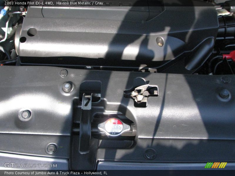 Havasu Blue Metallic / Gray 2003 Honda Pilot EX-L 4WD
