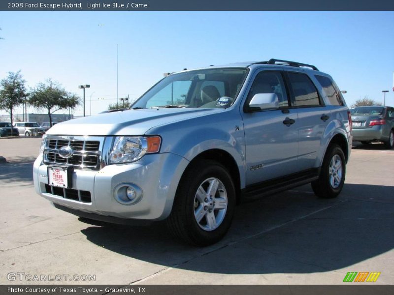 Light Ice Blue / Camel 2008 Ford Escape Hybrid
