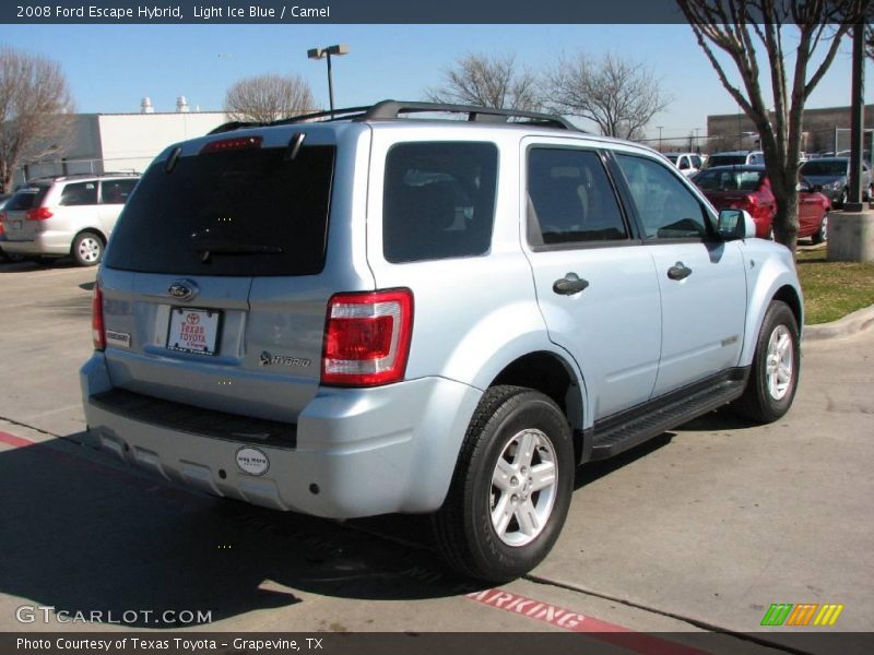Light Ice Blue / Camel 2008 Ford Escape Hybrid