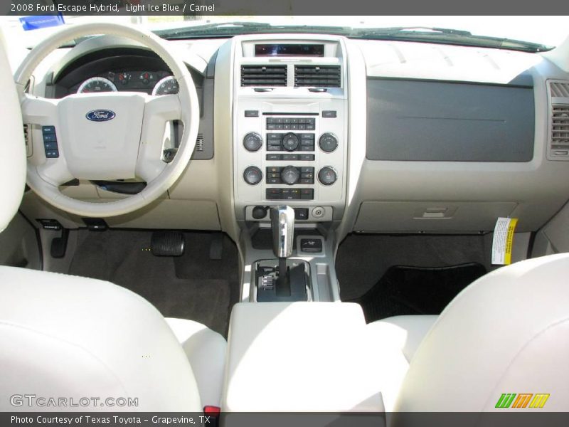 Light Ice Blue / Camel 2008 Ford Escape Hybrid